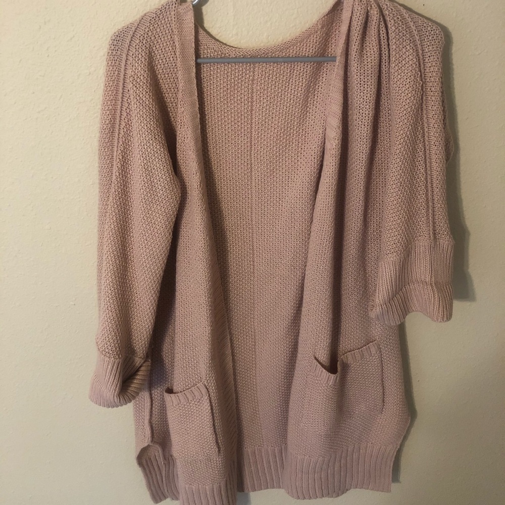 Pink Knit Cardigan